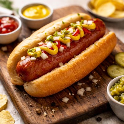 Costco polish sausage hot dog