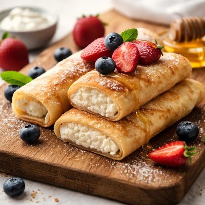 Cottage cheese blintz