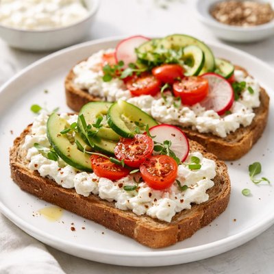 Cottage cheese toast