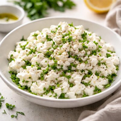 Cottage cheese with herbs