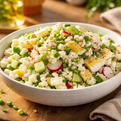 Cottage chesse eggs salad