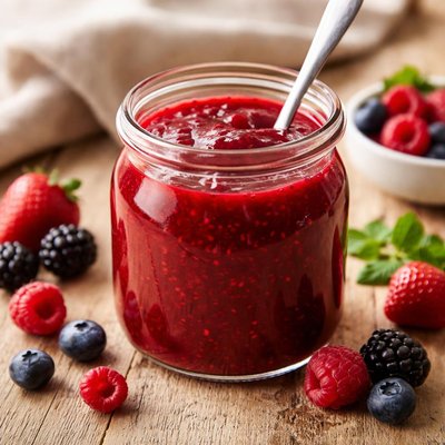 Coulis de fruit rouge