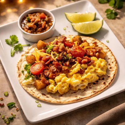 Country egg taco