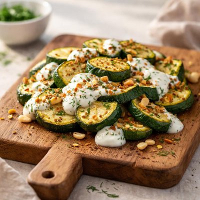 Courgette with yogurt