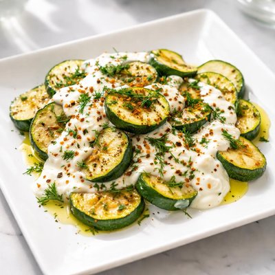 Courgette woth yogurt
