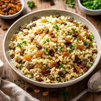 Couscous with raisins