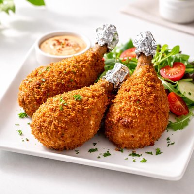 Coxa de frango empanada