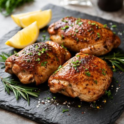 Coxa e sobre coxa assada