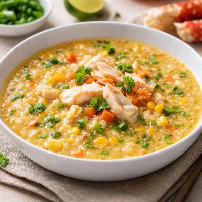 Crab and corn soup