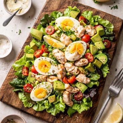 Crab and egg salad
