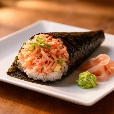 Crab hand roll