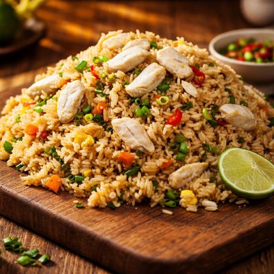 Crab meat fried rice