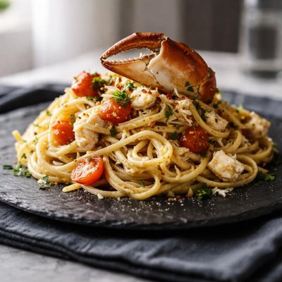 Crab pasta
