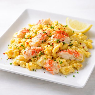 Crab scrambled egg