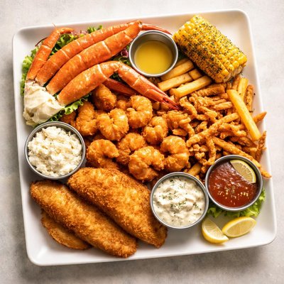 Crab shack the captains platter
