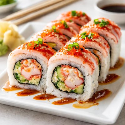 Crab sushi roll