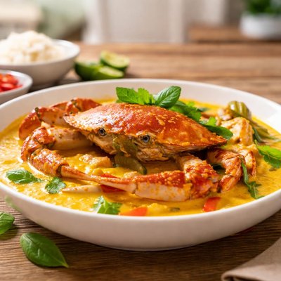 Crab yellow curry