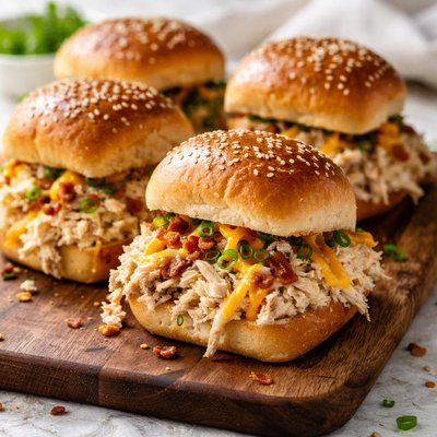 Crack chicken sliders
