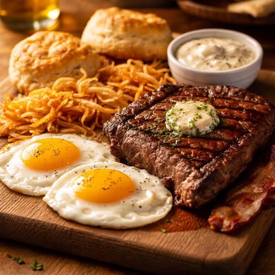 Cracker barrel steak and eggs