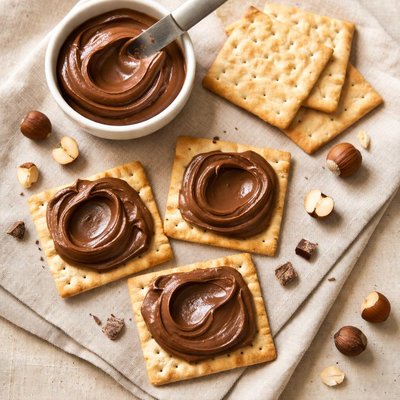 Cracker woth chocopasta