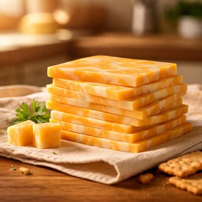 Crackerbarrel marble cheese slice