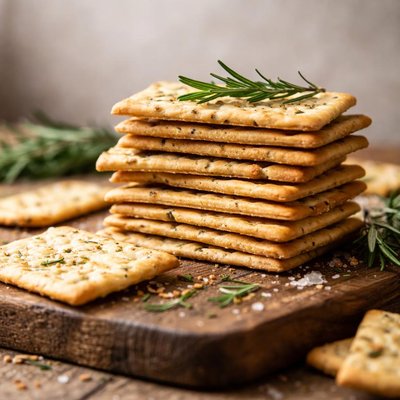 Crackers with rosemary