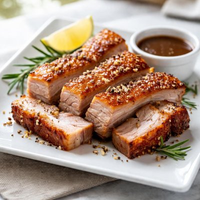 Crackling pork belly