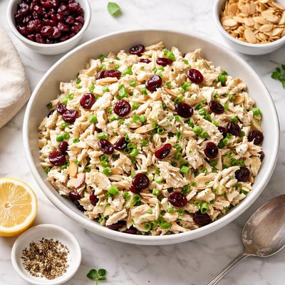Cranberry almond chicken salad