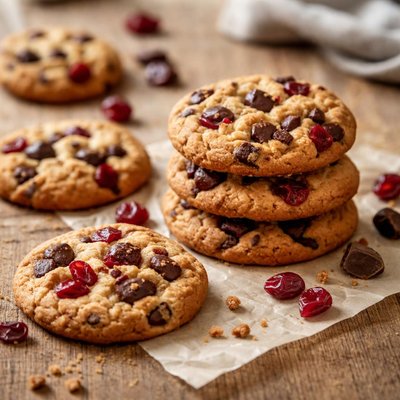 Cranberry and chicolate cookie