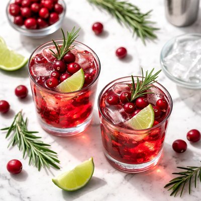 Cranberry and vodka drink