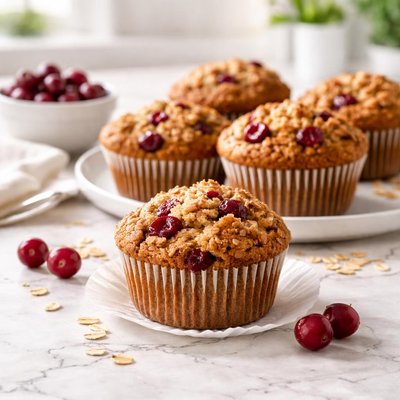 Cranberry bran muffin