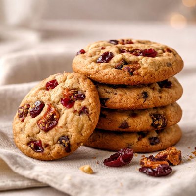Cranberry fig cookies