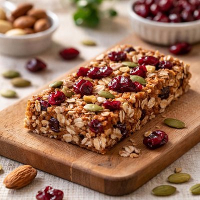 Cranberry jungle energy bar