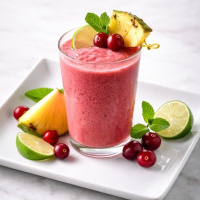 Cranberry mai tai tropical smoothie