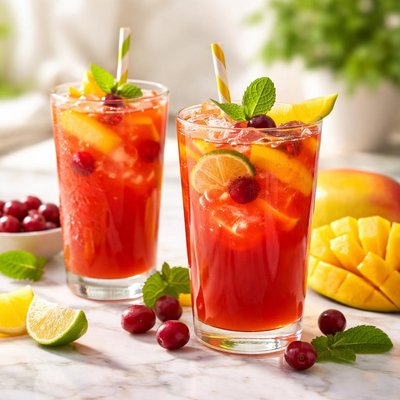 Cranberry mango juice
