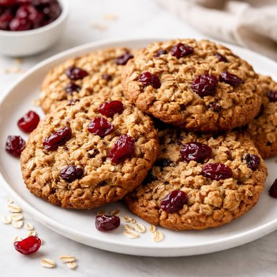 Cranberry oatmeal cookies