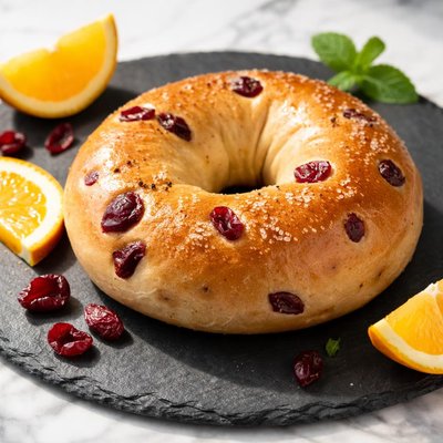 Cranberry orange bagel