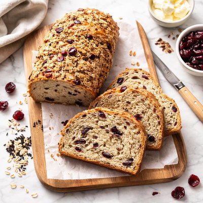 Cranberry wild rice bread