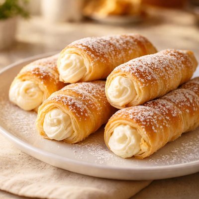 Cream-filled pastries