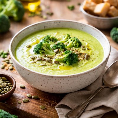 Cream broccoli soup