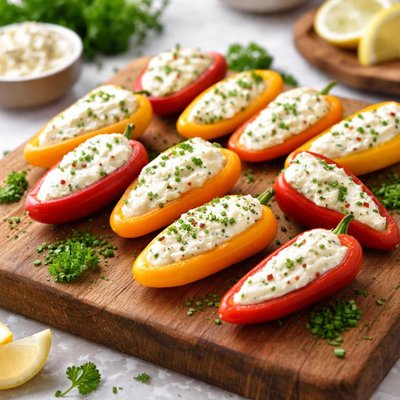 Cream chease filled mini pepers