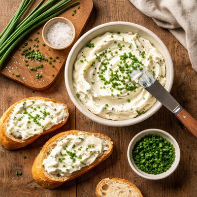 Cream cheese and chives