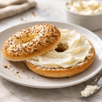 Cream cheese bagel