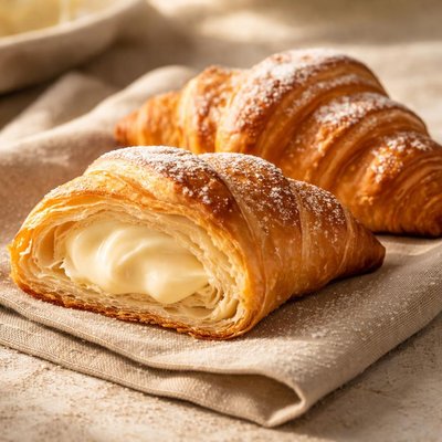Cream cheese filled crossiant