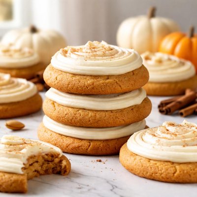 Cream cheese frosted pumpkin sugar cookies aldi