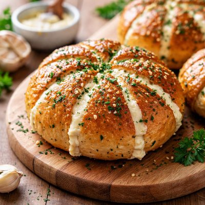 Cream cheese garlic bread