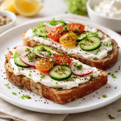 Cream cheese sandwich