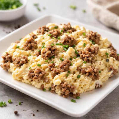 Cream cheese with breakfast sausage