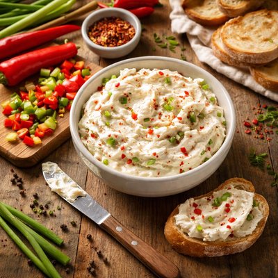 Cream cheese with peppers