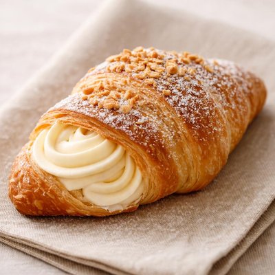 Cream croissant